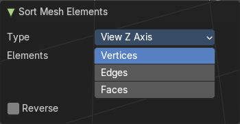 Last Operator Sort Mesh Elements