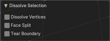 Last Operator Dissolve Selection