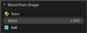 Last Operator Blend from Shape