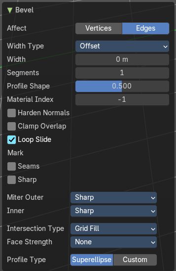 Last Operator Bevel
