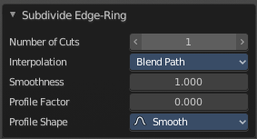 Last Operator Subdivide Edge ring