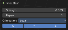 Last operator Filter Mesh