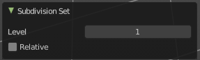 Last Operator Subdivision Set