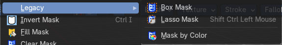 Legacy Sub-menu