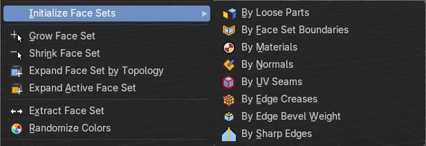 Initialize Face Sets