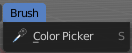 Vertex Paint Mode - Brush Menu