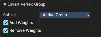 Last Operator Invert Vertex Group