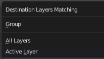 Source Layers Selection