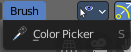 Texture Paint Mode - Brush Menu