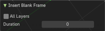 Last Operator Insert Blank Frame