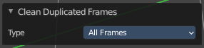 Last Operator Clean Duplicated Frames