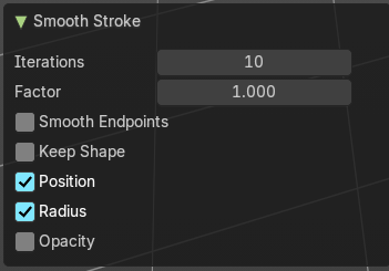 Last Operator Smooth Stroke