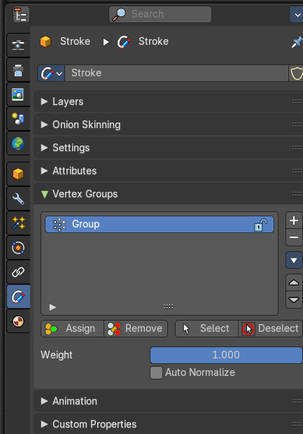Vertex Groups