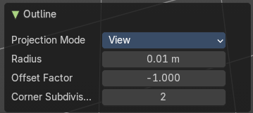Adjust last operator Outline