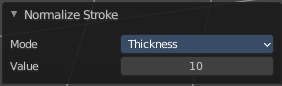 Last operator Normalize Stroke