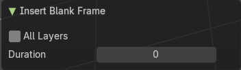Last Operator Insert Blank Frame