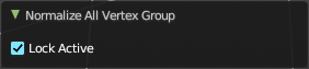 Last Operator Normalize all Vertex Group