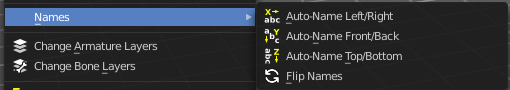 Names - Submenu