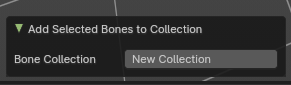 Last Operator Add Selected Bones to Collection