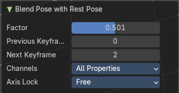 Last Operator Blend Pose with Rest Pose