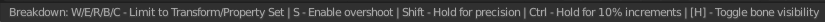 Footer hotkey display