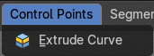 Edit mode – Control Points menu