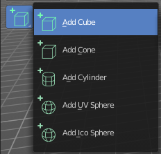 Primitives Add tools group