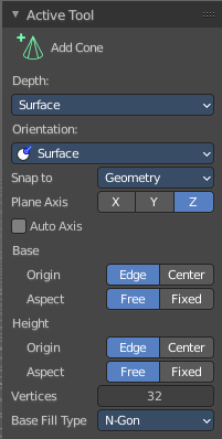 Add Cone