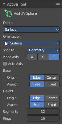 Tool Settings