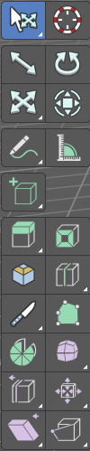 Tool Shelf - Mesh - Edit Mode
