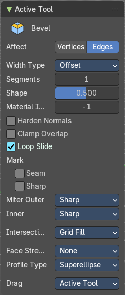 Tool Settings