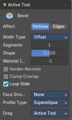 Tool Settings