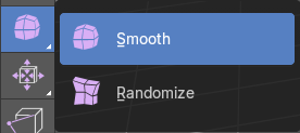 Smooth / Randomize Tools group
