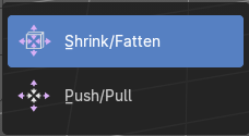 Shrink/Fatten / Push/Pull Tools Group
