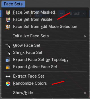 Draw Face Sets