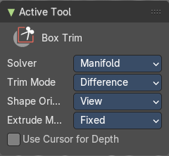 Tool Settings