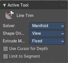 Tool Settings