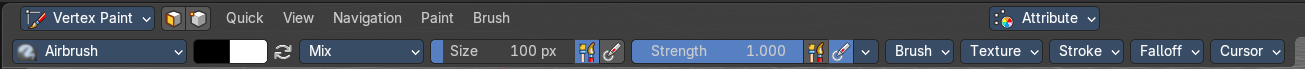 Brushes settings