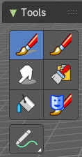 Tool Shelf - Mesh - Texture Paint Mode