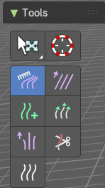 Tool Shelf - Mesh - Particle Edit Mode
