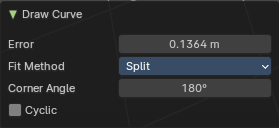 Last Operator Draw Curve