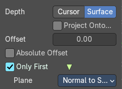 Project onto selected
