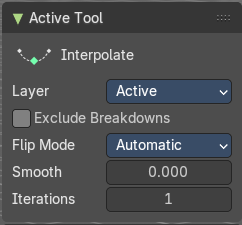 Active Tool panel