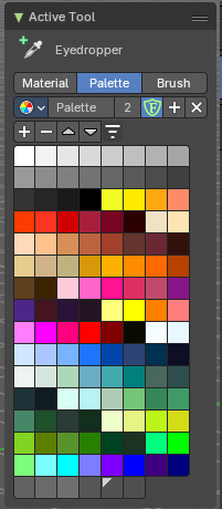 Palette mode