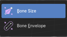Bone Size / Envelope Tools group
