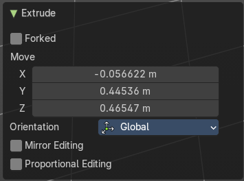 Last Operator Extrude