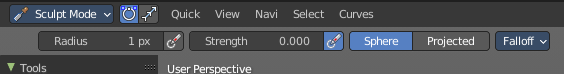 Brush settings