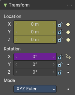 Keyframe and Driver coloring