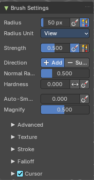 Brush Settings Panel