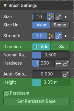 Brush Settings Panel - Layer brush